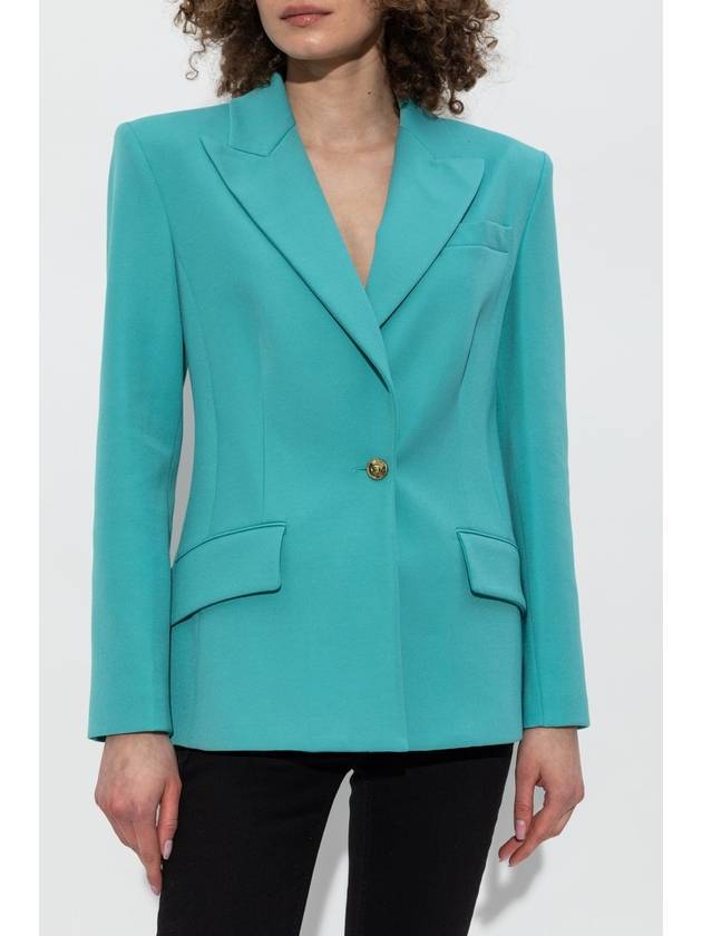 Versace Jeans Couture Blazer With Closed Lapels, Women's, Blue - VERSACE - BALAAN 3