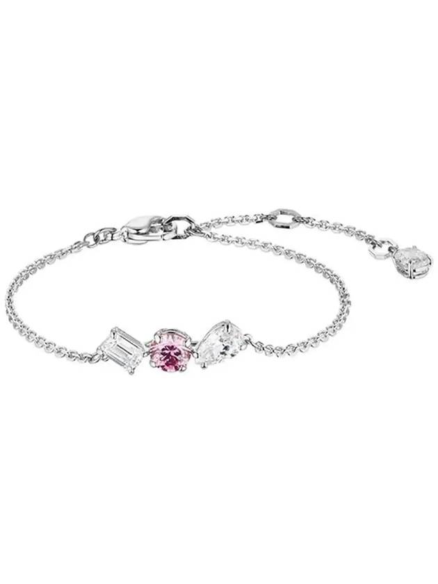 Mesmera Rhodium Plated Bracelet Pink - SWAROVSKI - BALAAN 4