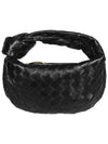 Jodie Intrecciato Small Tote Bag Black - BOTTEGA VENETA - BALAAN 2