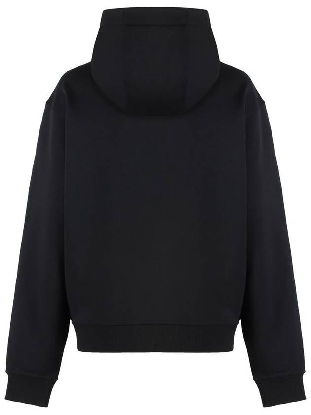 Logo Print Drawstring Hoodie Black - BURBERRY - BALAAN 3