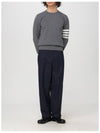 4 Bar Armband Milano Stitch Knit Top Mid Grey - THOM BROWNE - BALAAN 6