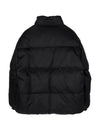 Medium-Length Re-Nylon Reversible Down Padded Jacket Black - PRADA - BALAAN 3