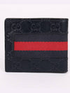 GG Samsun Seama Navy Half Wallet 408827 - GUCCI - BALAAN 4