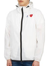 Small Heart Wappen Windbreaker White - COMME DES GARCONS - BALAAN 4