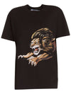 Leo Print Short Sleeve T-Shirt Black - GIVENCHY - BALAAN 1