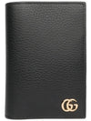 GG Marmont Black Women's Passport Wallet Black - GUCCI - BALAAN 1