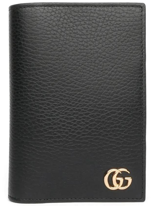 GG Marmont Black Women's Passport Wallet Black - GUCCI - BALAAN 1