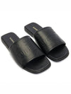 Carolyn Leather Slippers Black - BURBERRY - BALAAN 4