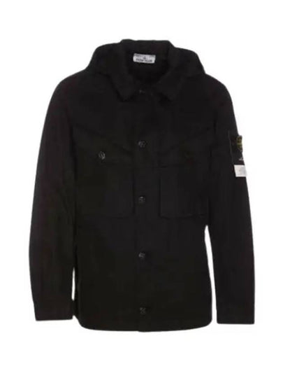 Bio Raso Light Cover Hooded Jacket Black - STONE ISLAND - BALAAN 2