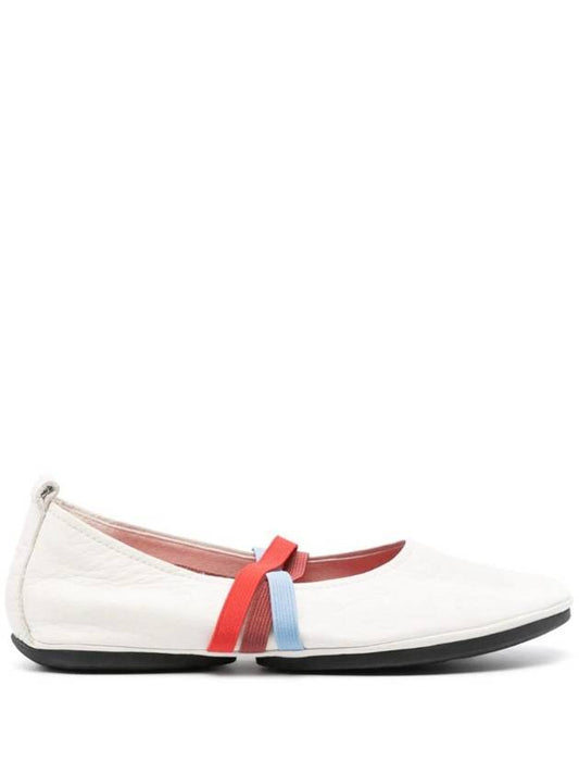 Right Nina Leather Ballerina Shoes White - CAMPER - BALAAN 1