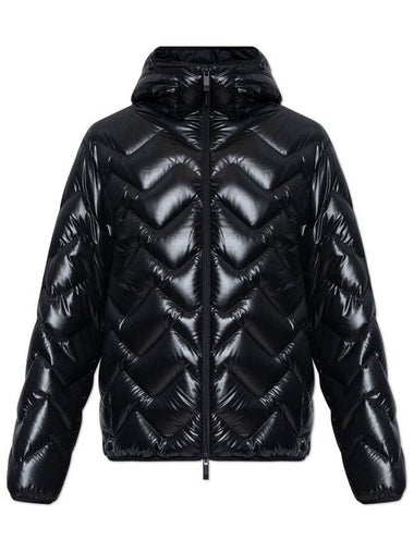 Laverq Hooded Short Padding Black - MONCLER - BALAAN 1