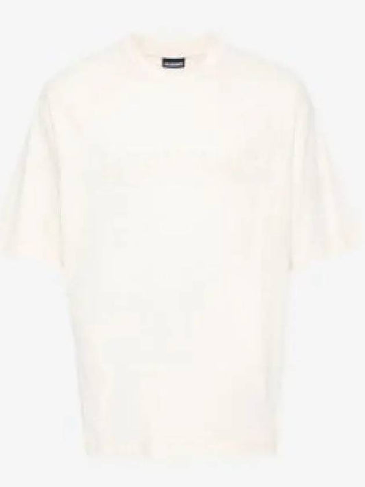 Le Typo Cotton Short Sleeve T-shirt Light Beige - JACQUEMUS - BALAAN 2