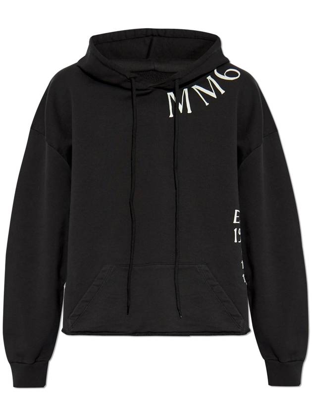 MM6 Maison Margiela Sweatshirt With Logo, Women's, Black - MAISON MARGIELA - BALAAN 1