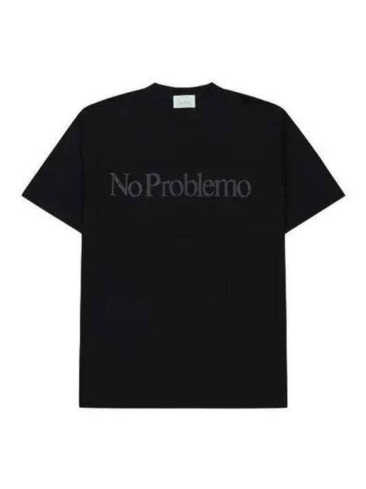 Aries No Problem Short Sleeve T Shirt Black Tee - ARIES - BALAAN 1