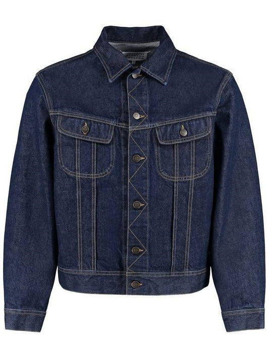 Pocket Cotton Denim Jacket Indigo - MAISON MARGIELA - BALAAN 1