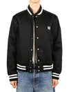 Cotton Satin Teddy Jacket Black - MAISON KITSUNE - BALAAN 2