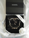 22S Champagne Gold Ribbon Metal Pearl Choker Necklace AB8496 - CHANEL - BALAAN 10