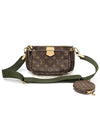 M44813 Monogram Canvas Khaki Multi Pochette Accessories Cross Bag - LOUIS VUITTON - BALAAN 1