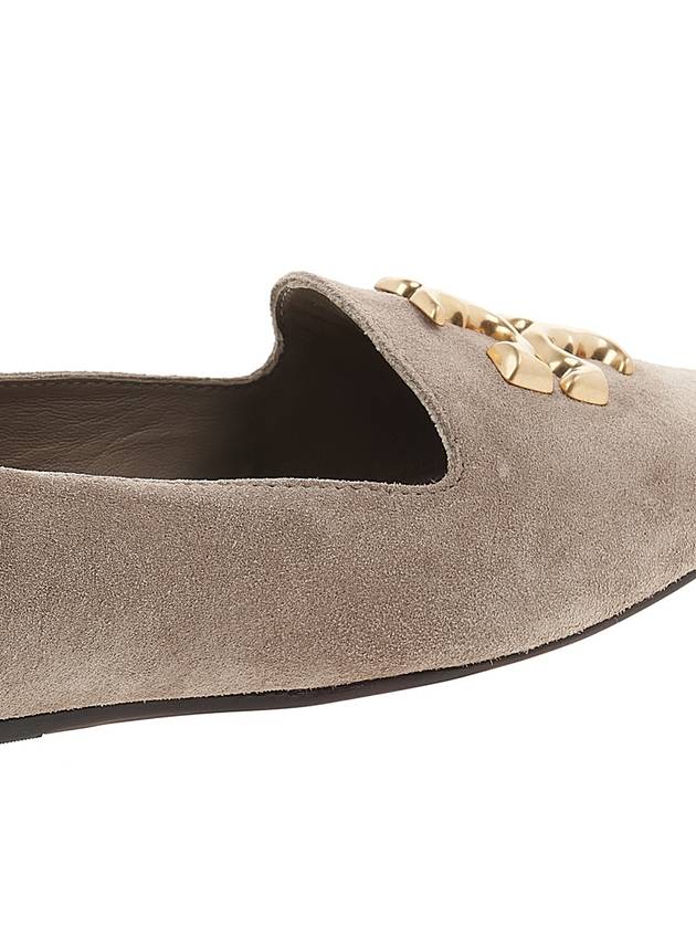 Suede Loafer Cappuccino - TORY BURCH - BALAAN.