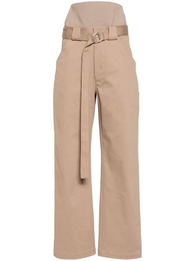 Alaia Trousers Beige - ALAIA - BALAAN 1