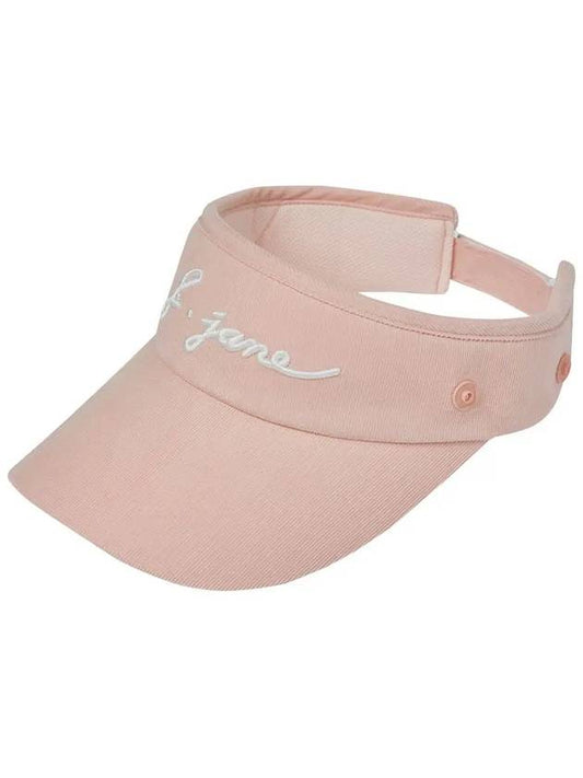 Golf Wear Two-Way Fur Earrings Sun Cap Peach - J JANE - BALAAN 2