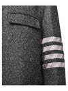 Men's Diagonal Stripe Chestfield Classic Single Coat Gray - THOM BROWNE - BALAAN.