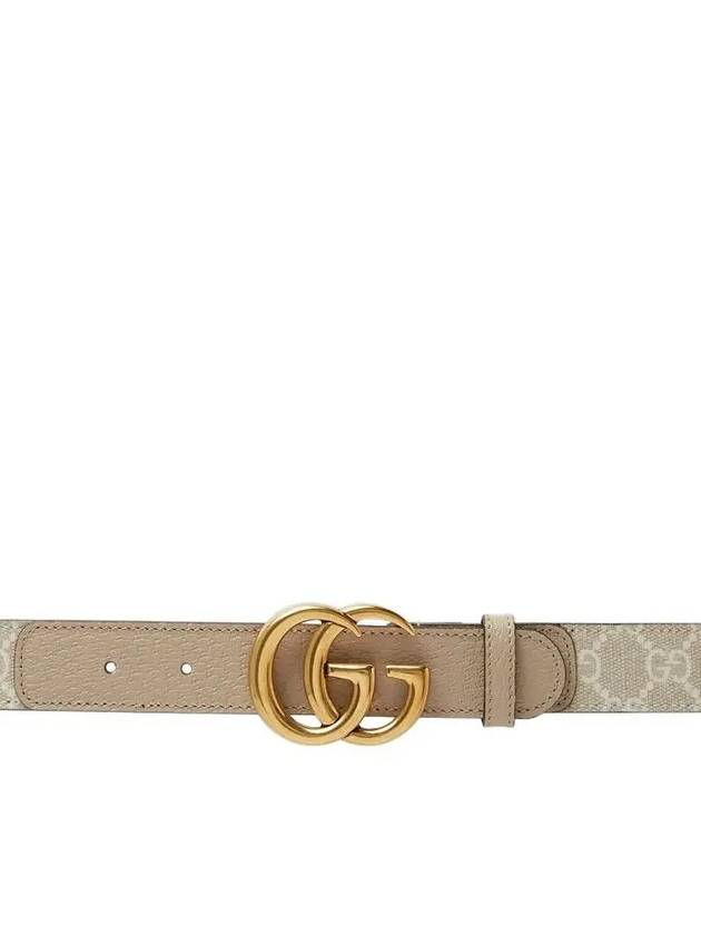 GG Marmont Supreme Belt Beige - GUCCI - BALAAN.