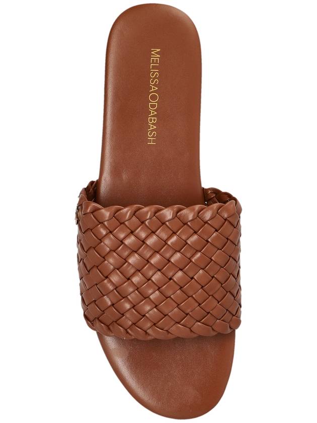 Melissa Odabash Leather Slides, Women's, Brown - MELISSA ODABASH - BALAAN 6