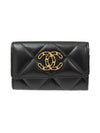 19 Gold Hardware Lambskin Flap Card Wallet Black - CHANEL - BALAAN 1