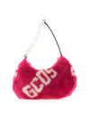 Women’s Fur Shoulder Bag Pink - GCDS - BALAAN 1