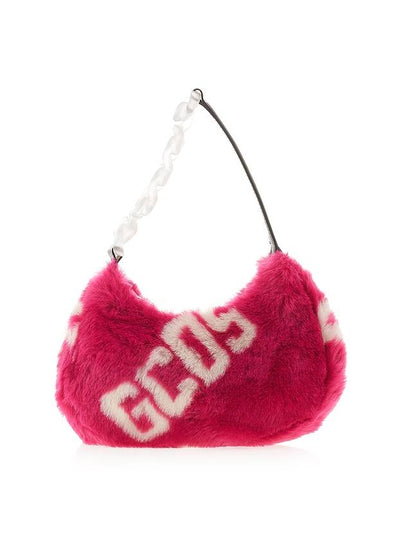 Women’s Fur Shoulder Bag Pink - GCDS - BALAAN 2