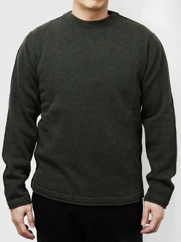 Crew Neck Knit Top Green - TEN C - BALAAN 2