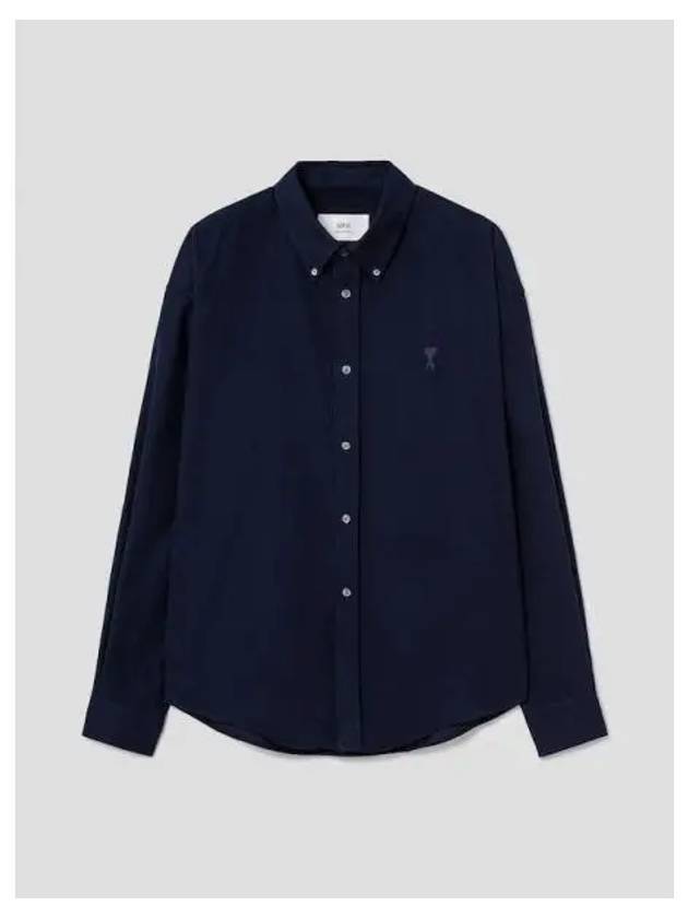 ADC boxy loose fit shirt blouse southern navy blue domestic product GM0024092544694 - AMI - BALAAN 1