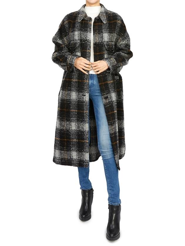 MA1298 22A012E 02AN Women s Wool Long Coat - ISABEL MARANT - BALAAN 8