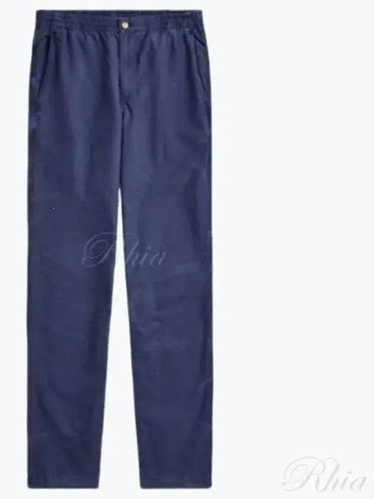 Drawstring Cotton Straight Pants Navy - POLO RALPH LAUREN - BALAAN 2