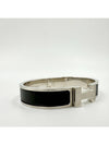 Click Ache HH Palladium Matte Bracelet Noir - HERMES - BALAAN 6