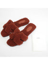 Oran Fleece Shearling Sandals Slippers H212178ZH - HERMES - BALAAN 4