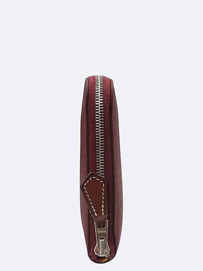 Burgundy long wallet - HERMES - BALAAN 2