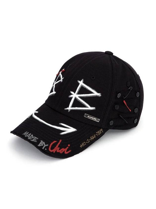 BBD Double Face Plate Logo Cap Black - BLACKBLOND - BALAAN 1