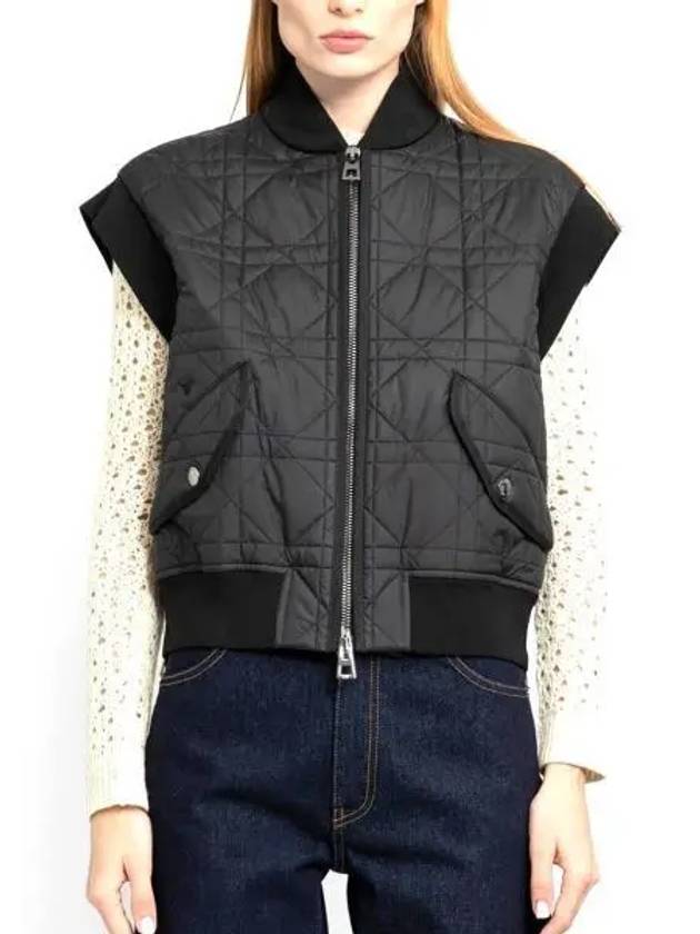 Macrocannage Quilted Technical Taffeta Vest Black - DIOR - BALAAN 2