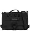 Army Logo Print Nylon Messenger Bag Black - BALENCIAGA - BALAAN 2