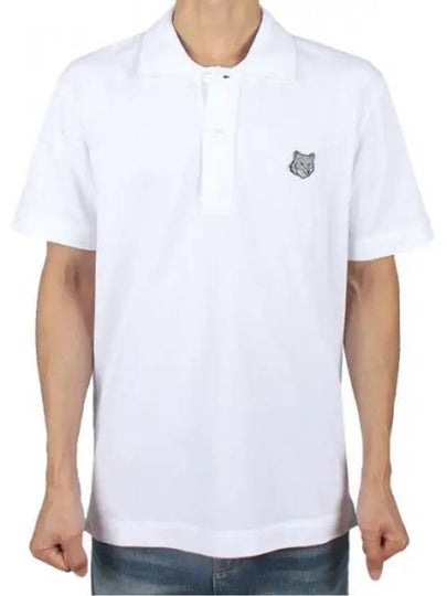 Piquet Polo Shirt White - MAISON KITSUNE - BALAAN 2