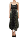 Women's Leo and Kia Long Dress Black Khaki - ALLSAINTS - BALAAN 8