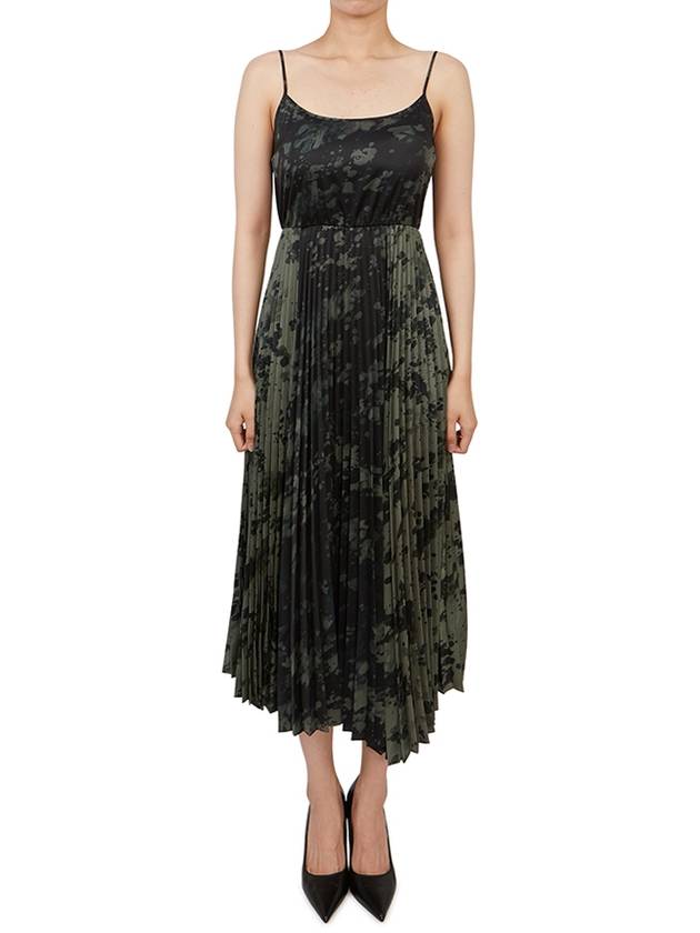 Women's Leo and Kia Long Dress Black Khaki - ALLSAINTS - BALAAN 8