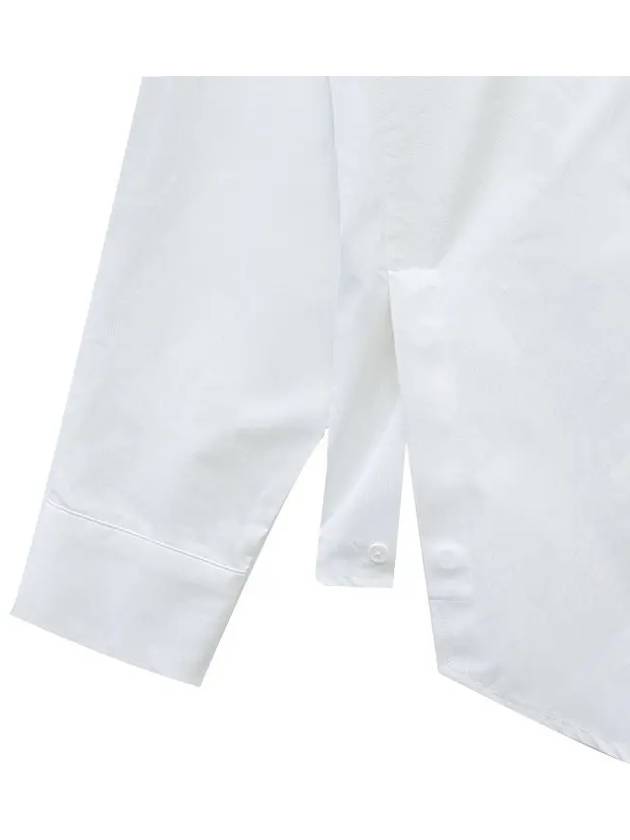 Back Logo Cotton Long Sleeve Shirt White - WOOYOUNGMI - BALAAN 11