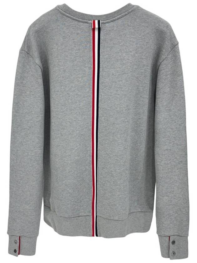 Center Back Stripe Crewneck Sweatshirt Light Grey - THOM BROWNE - BALAAN 3