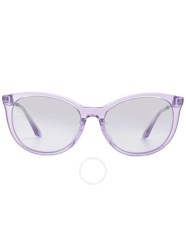 Armani Exchange Violet MIrror Silver Gradient Cat Eye Ladies Sunglasses AX4140SF 82367P 56 - ARMANI EXCHANGE - BALAAN 1