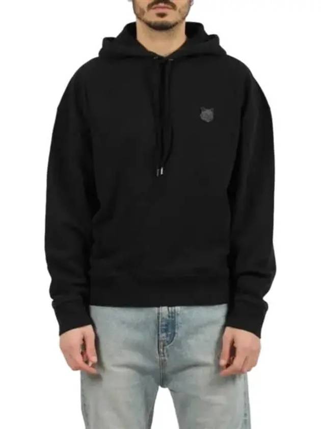 Bold Fox Head Patch Oversize Hoodie Black - MAISON KITSUNE - BALAAN 3