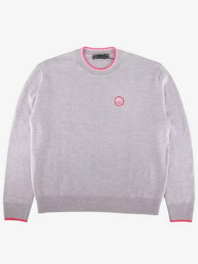 Relaxed Fit Crew Neck Sweater Grey - G/FORE - BALAAN 2