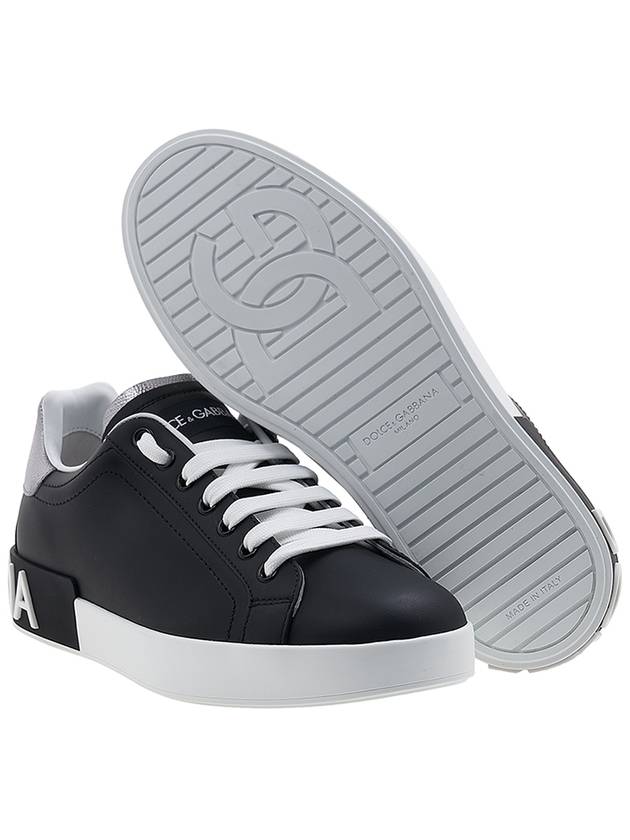 Portofino Calfskin Sneakers Black - DOLCE&GABBANA - BALAAN 6